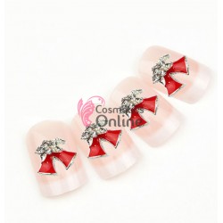 Decoratiuni 3D Metalice 035 Clopotei Argintii cu cristale